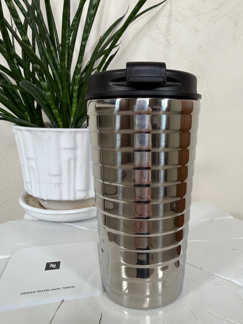 Nespresso Nomad Travel Mug, Touch 11oz Stainless Steel (never used)